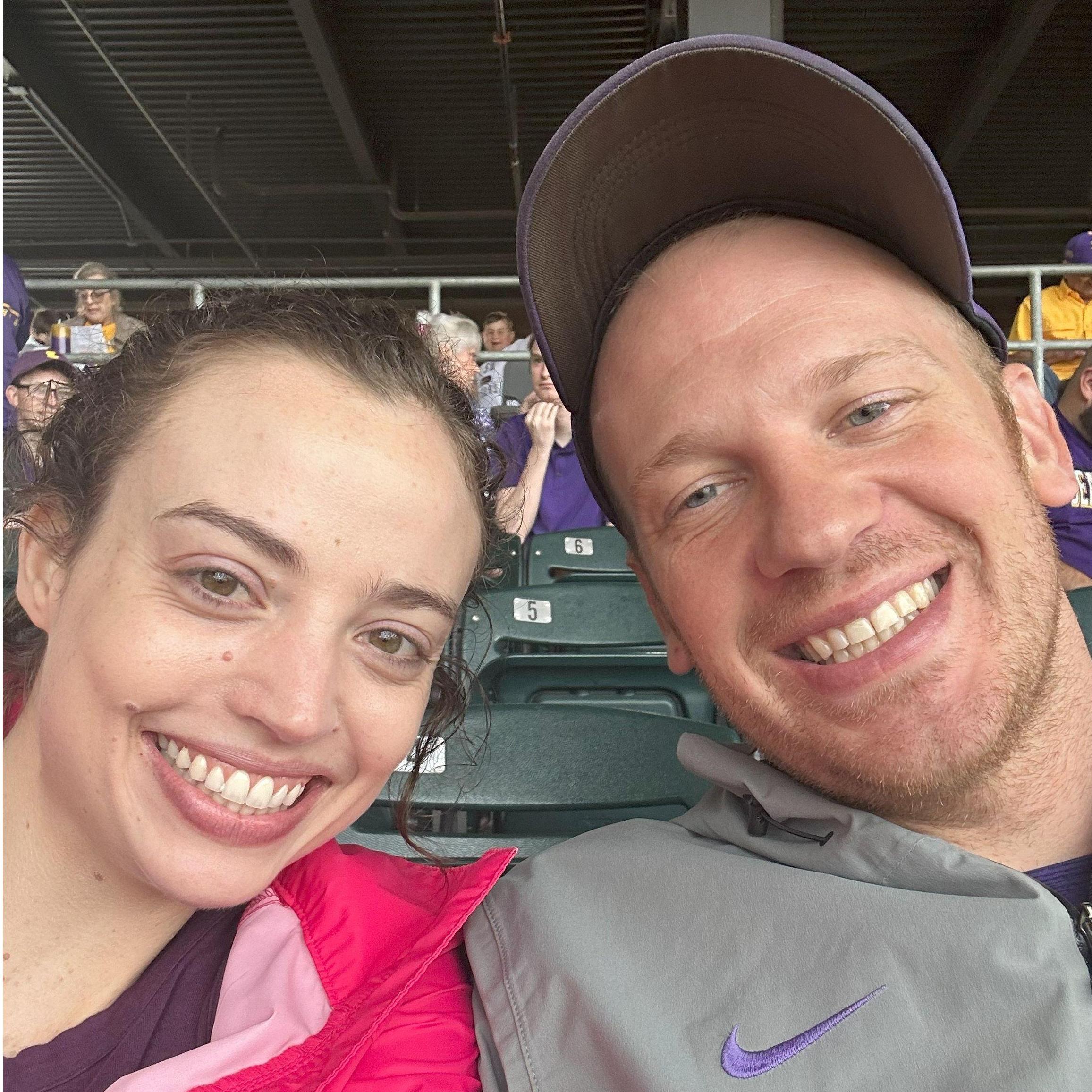 Melissa's first LSU baseball game