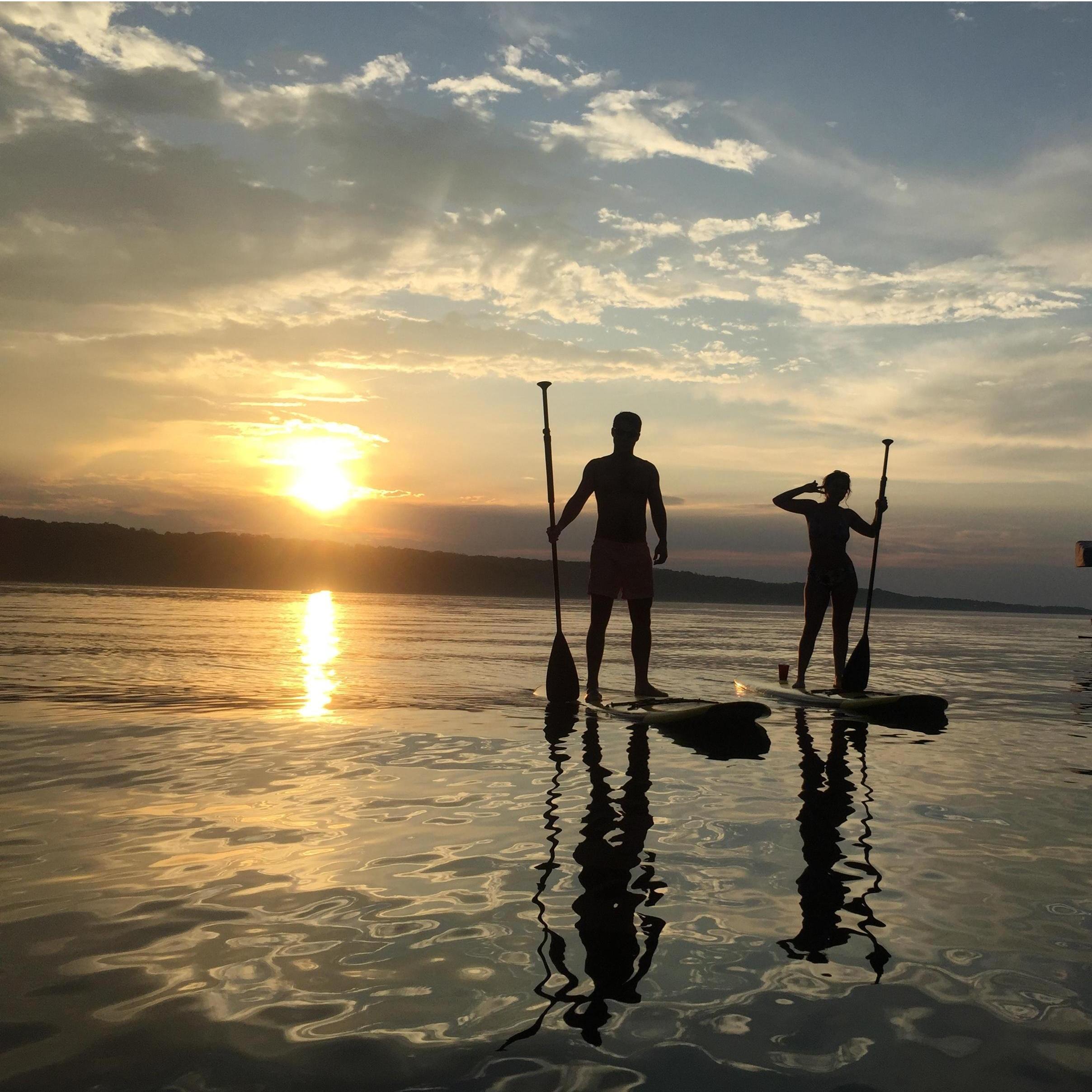This is where it all started, Finger Lakes NY, May 2016. We got to know each other during a paddle board ride.