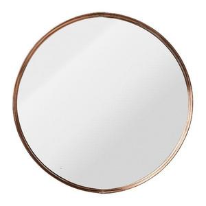 Round Metal Framed Mirror