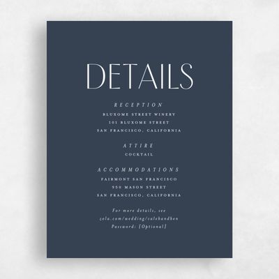 Grayed Navy, Blue Wedding Enclosure - Mendoza