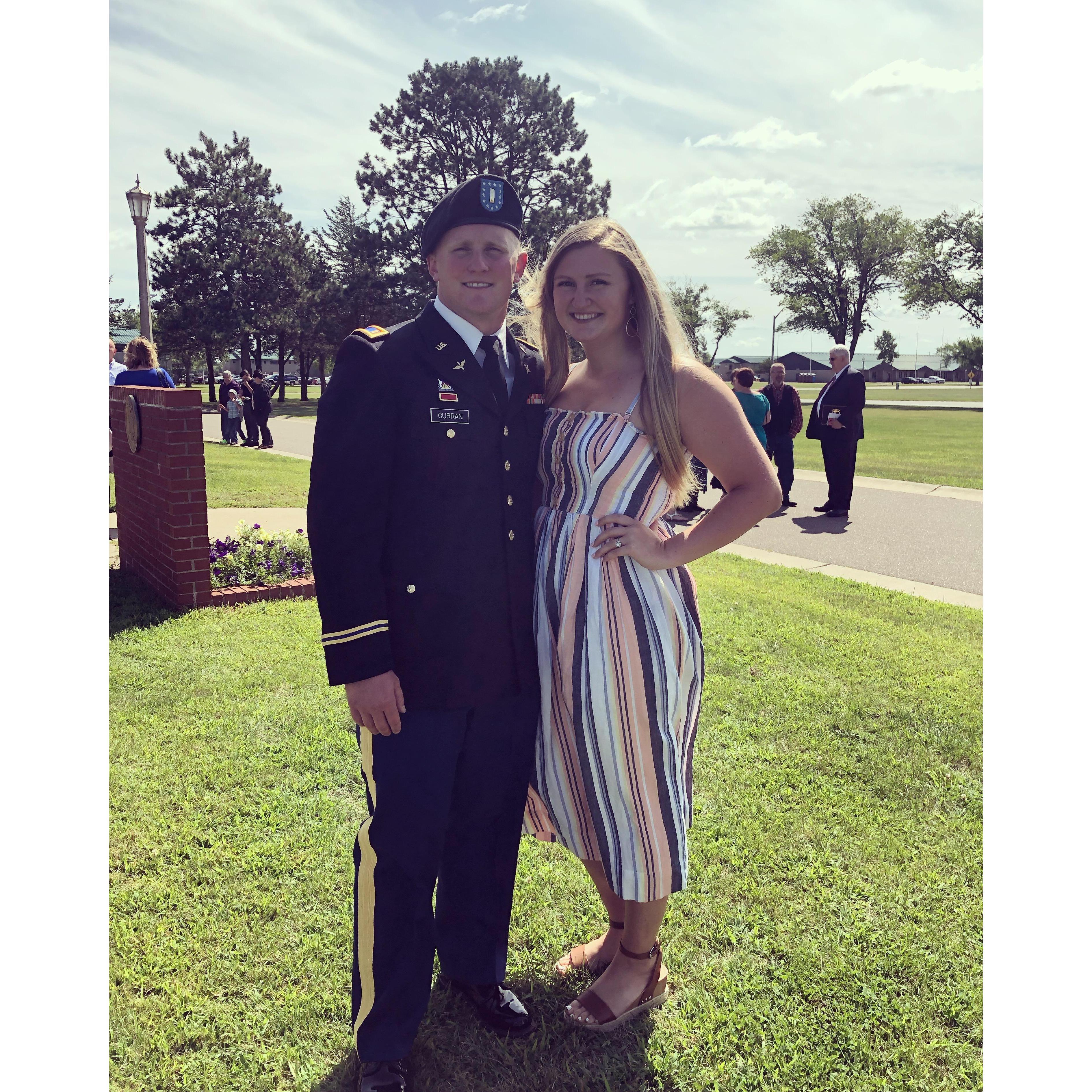 Ross' OCS graduation at Camp Ripley - August of 2019