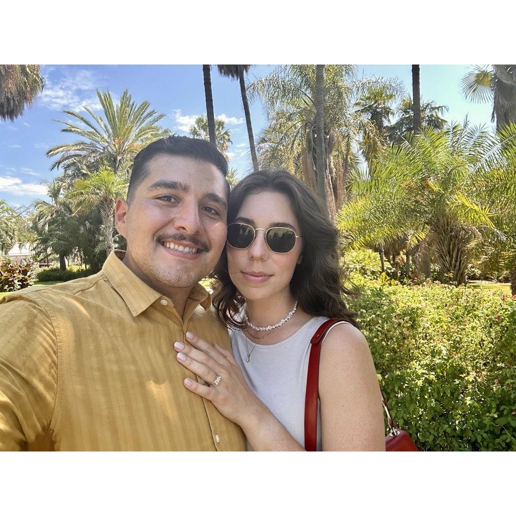 Taken the day we got engaged at the Huntington Library in Pasadena, CA