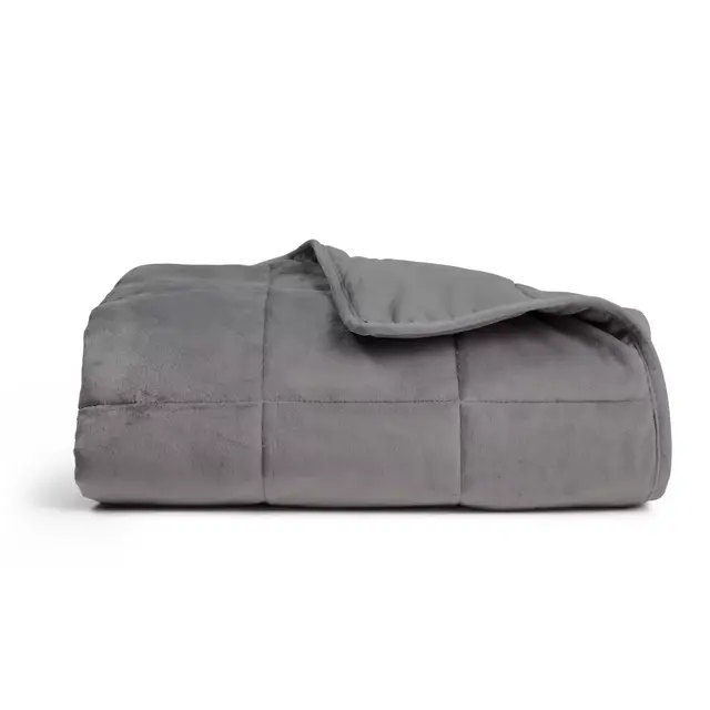 Therapedic® 12 lb. Weighted Blanket with Removable Cover in Light Grey