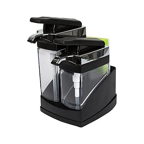 Bed, Bath and Beyond — Casabella® Sink Sider™ Duo Dispenser with Sponge in Black