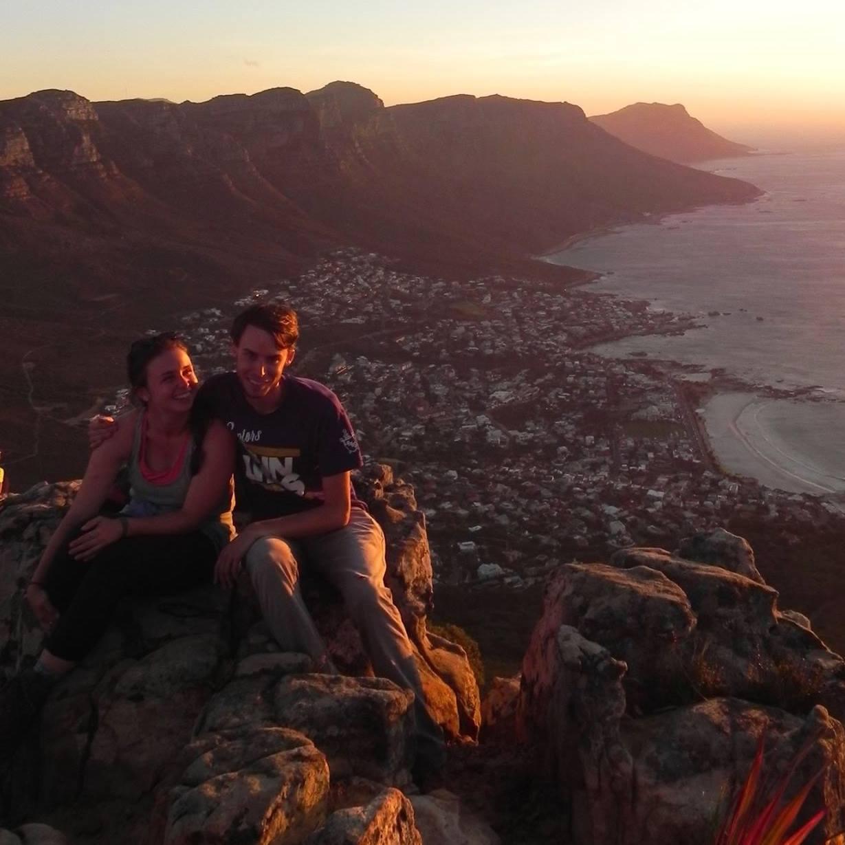 After hiking Lion's Head in Cape Town, South Africa