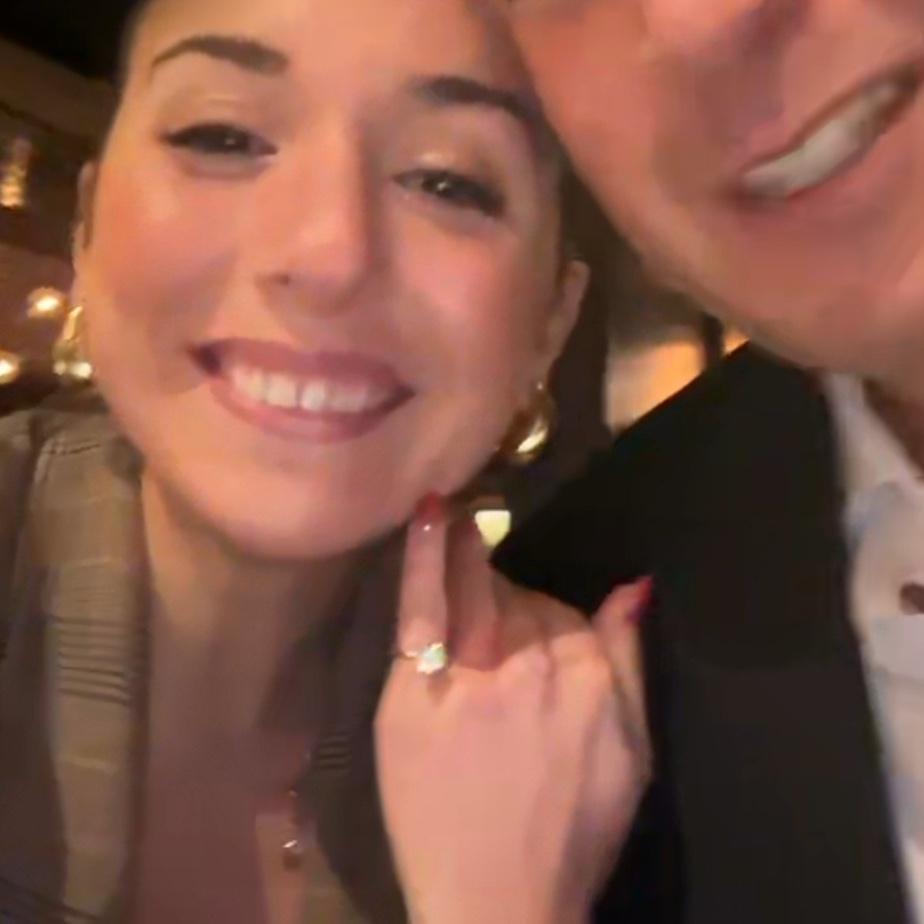 FaceTiming the fam the night we got engaged