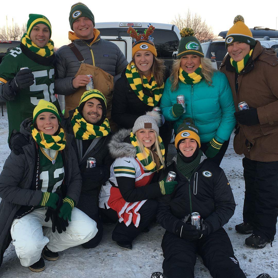 Geraud's first Packer's game!