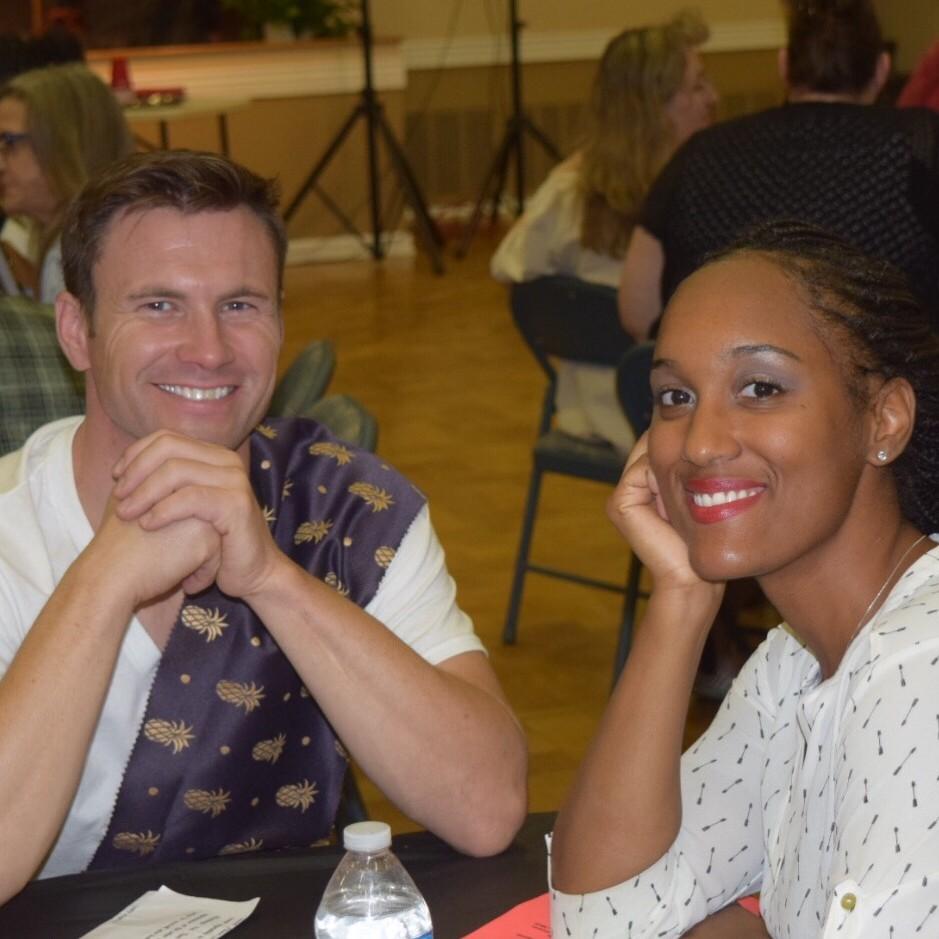 At the congregation talent show. Seddy did a great job in the play :)