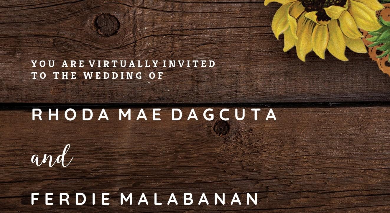 The Wedding Website of Rhoda Dagcuta and Ferdie Malabanan