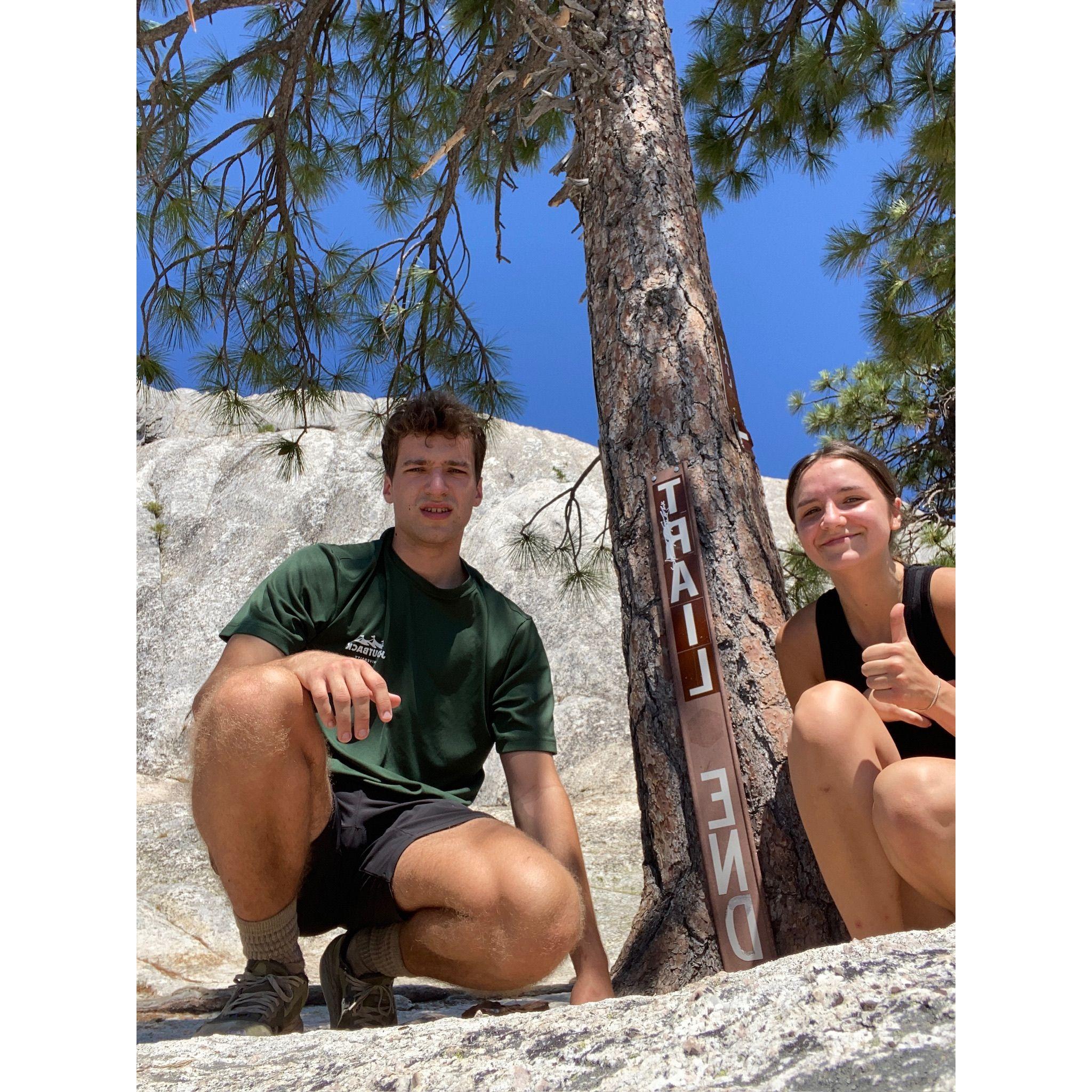 Proof of life after the worst hike of all time (only 2.5 miles to the top, but over 2k feet elevation gain on exposed rock and in the sun)