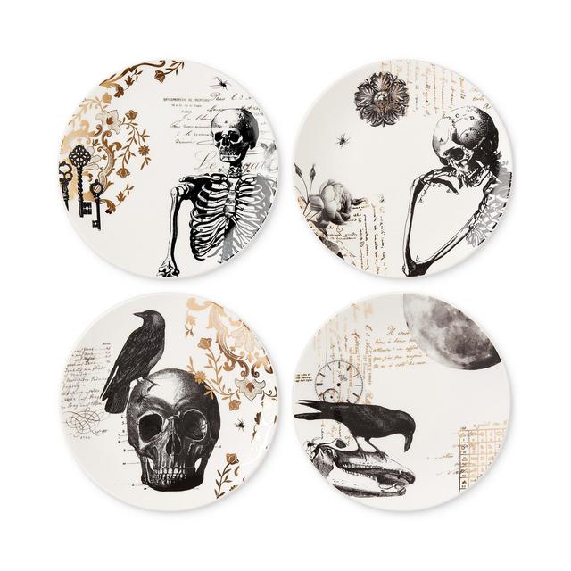 Lenox Vintage Gold Halloween Dessert Plates, Set of 4