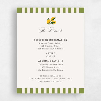 Green Wedding Enclosure - Limone