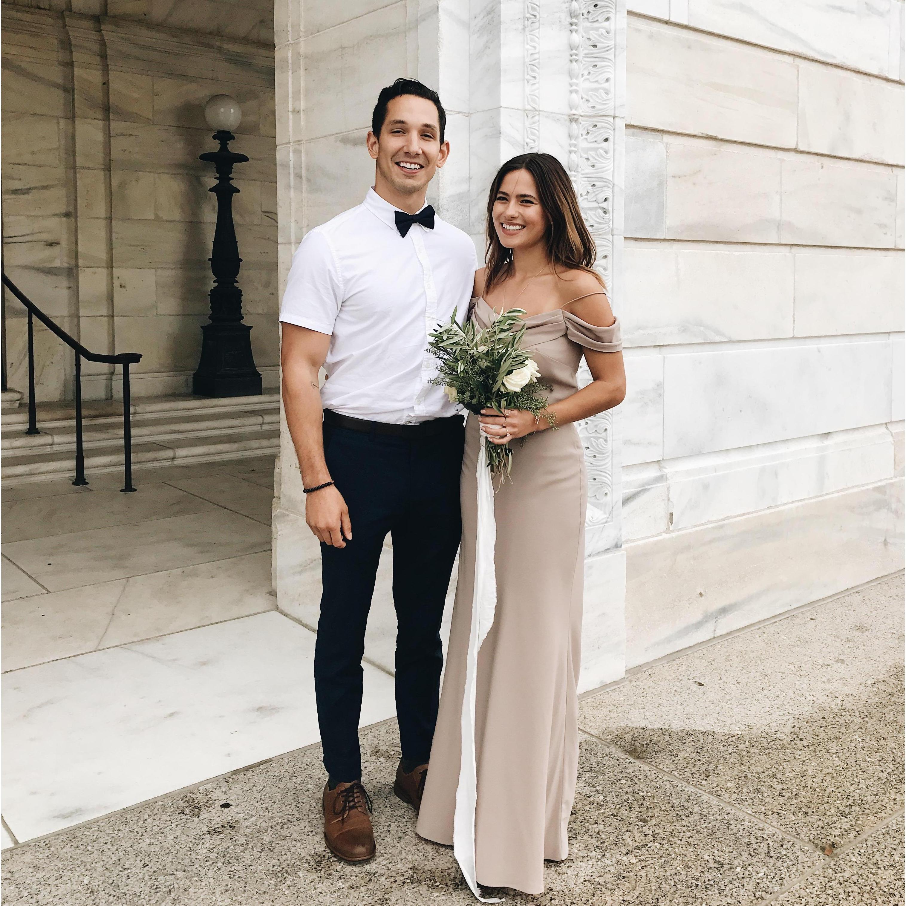 We were BOTH in our friends, Anna & Eugene's, wedding!! We had such a blast!