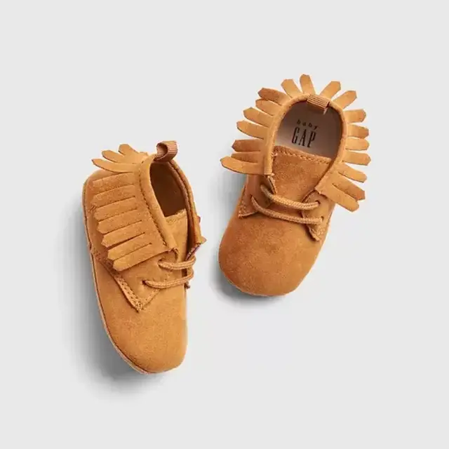 Baby Suede Moccasins, 3-6 mo