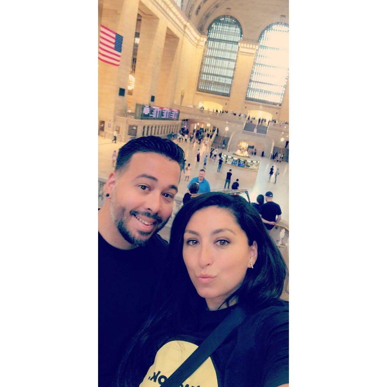 In New york city July 2021 with Stephanie and Jonathon in Grand Central Station