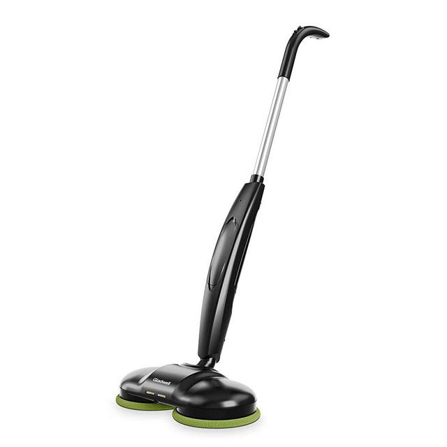 Gladwell Cordless Electric Mop, 3 in 1 Spinner, Scrubber and Waxer Quiet and Powerful Cleaner, Spin Scrubber and Buffer, Polisher for Hard Wood, Tile, Vinyl, Marble And Laminate Floor, Black