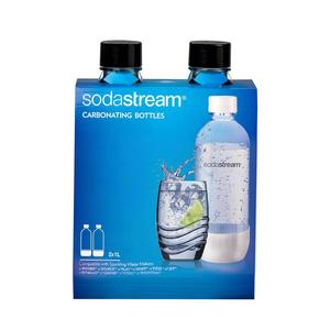 SodaStream USA - Sodastream 1l Carbonating Bottles- Black (Twin Pack)