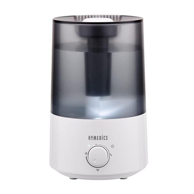 HoMedics TotalComfort Ultrasonic Humidifier for Large Bedroom, Office, Family Room, 0.85-Gallon Tank up to 60-Hour Runtime, Visible Ultra-Quiet Cool Mist, Night-Light, Auto-Shutoff Protection