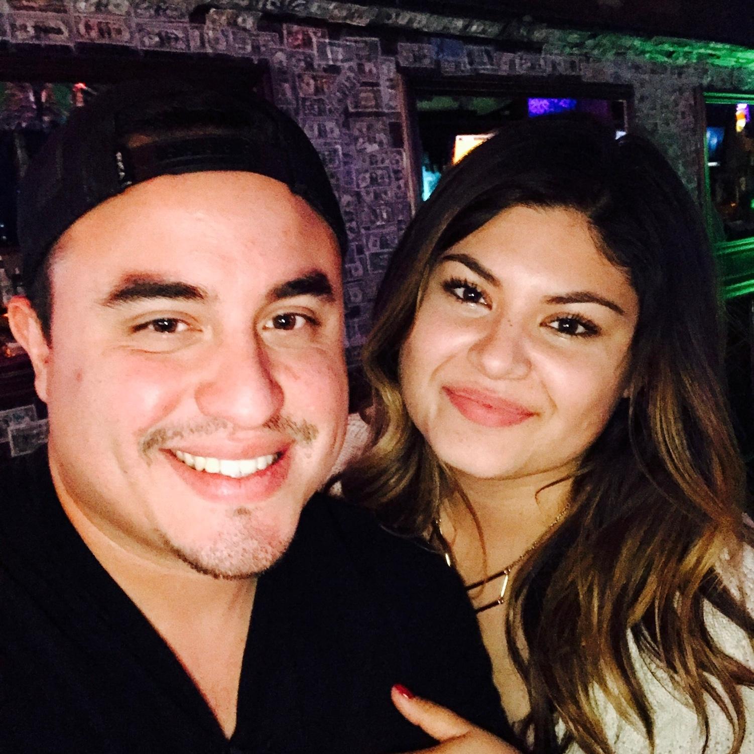 Our first photo together!! Shannon’s Bar, Long Beach, Ca.