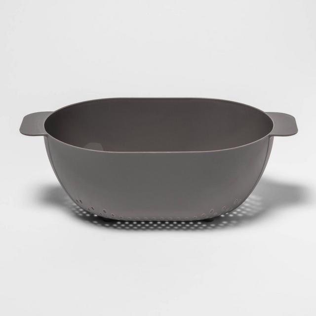 3.3qt Plastic Colander Gray - Room Essentials™