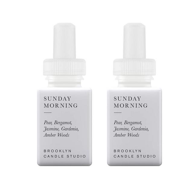 Pura and Brooklyn Candle Studio - Home Fragrance Scent for Air Diffusers - Aromatherapy Scents for Bedrooms & Living Rooms Scents for Smart Home Diffusers - 2 Pack - Sunday Morning
