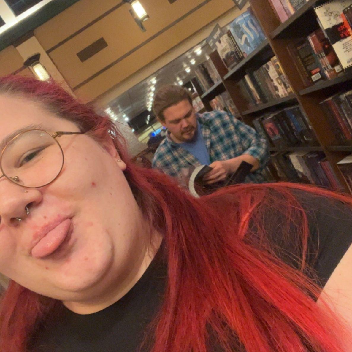 The first date (Sam had no idea this was being taken lol)