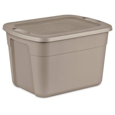 Sterilite 18gal Storage Tote Brown