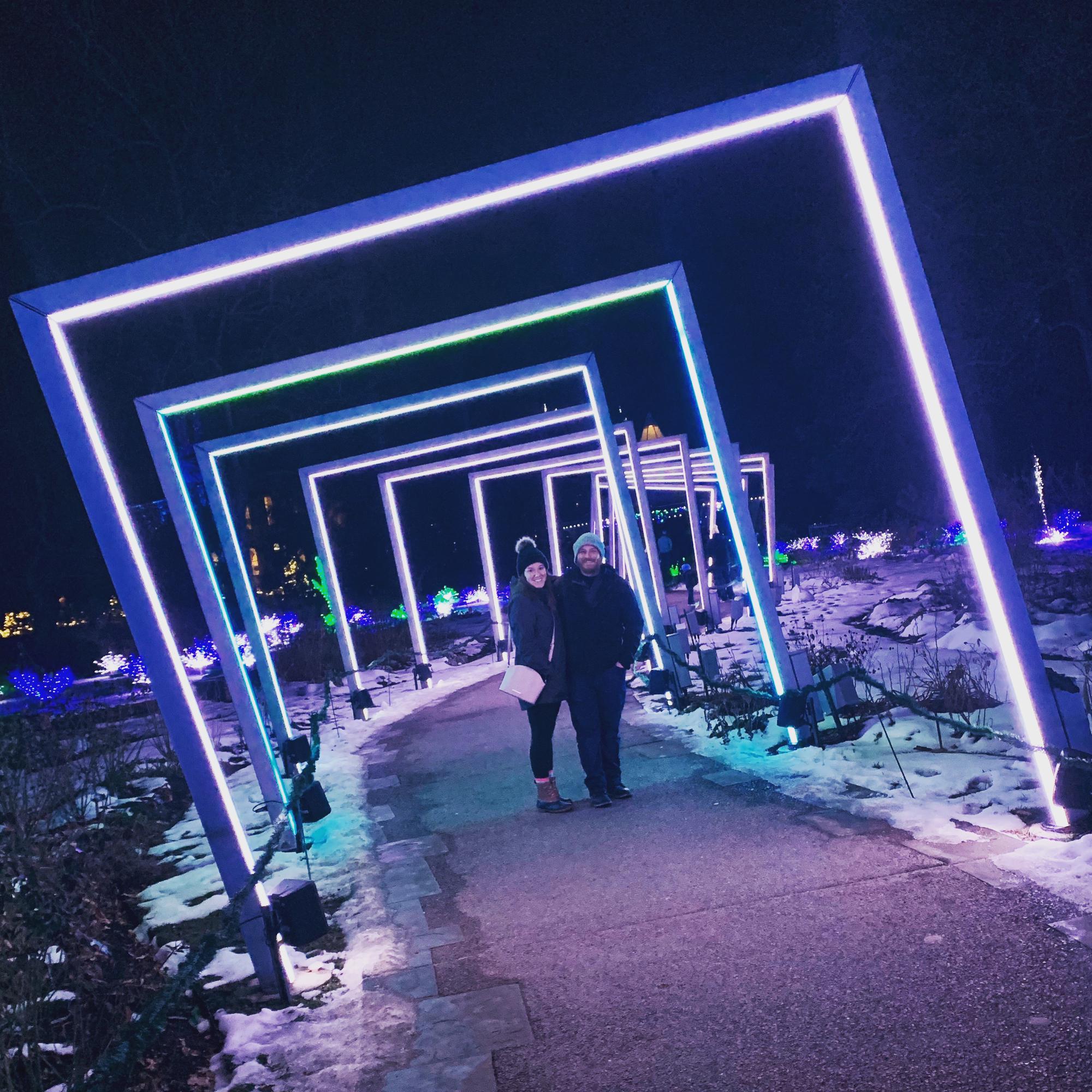 Botanical Gardens at Christmas time is our favorite!