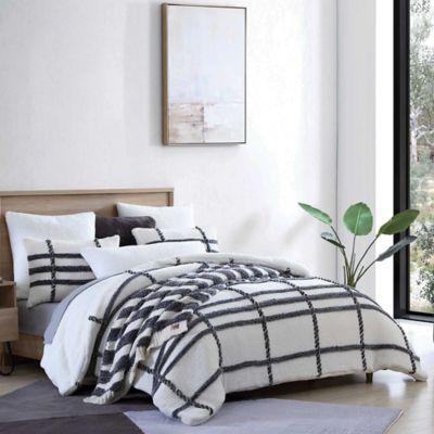 UGG® Blasdale 3-Piece King Comforter Set in Snow/Charcoal