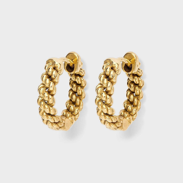 Hey Harper Waterproof Holly Huggie Earrings - Gold