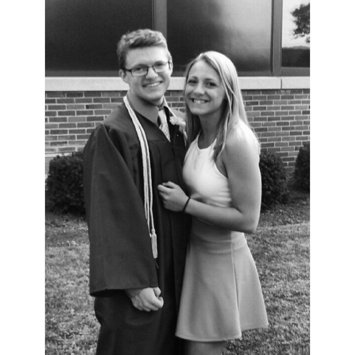 TJ's high school graduation in 2015.