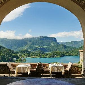 Dinner at Castle Bled