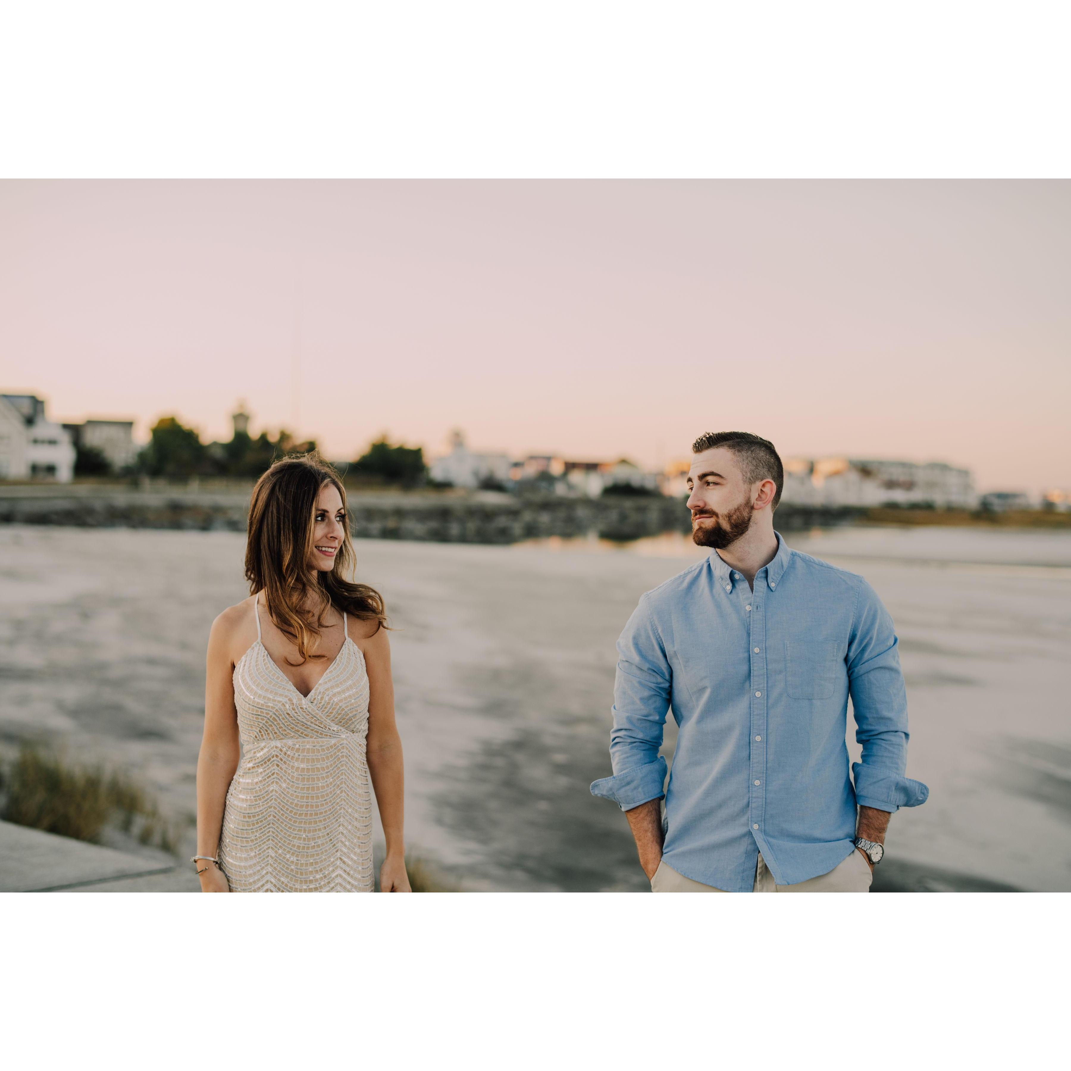 Another from our engagement session at my favorite place in North Wildwood... the seawall!