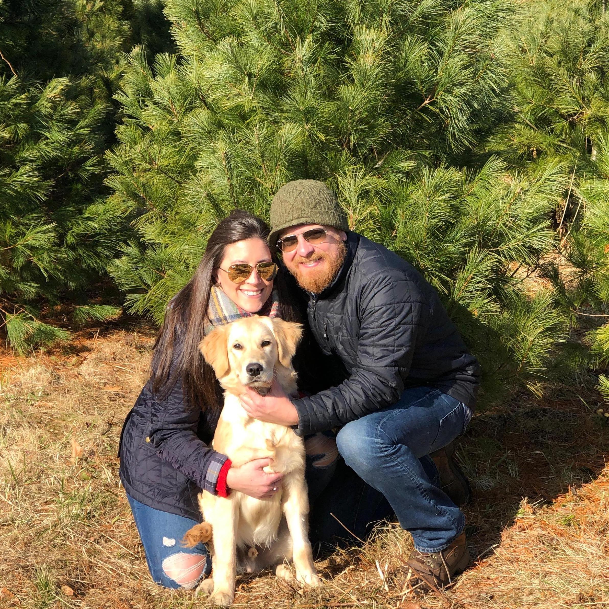 1st Christmas tree hunt with Theo!