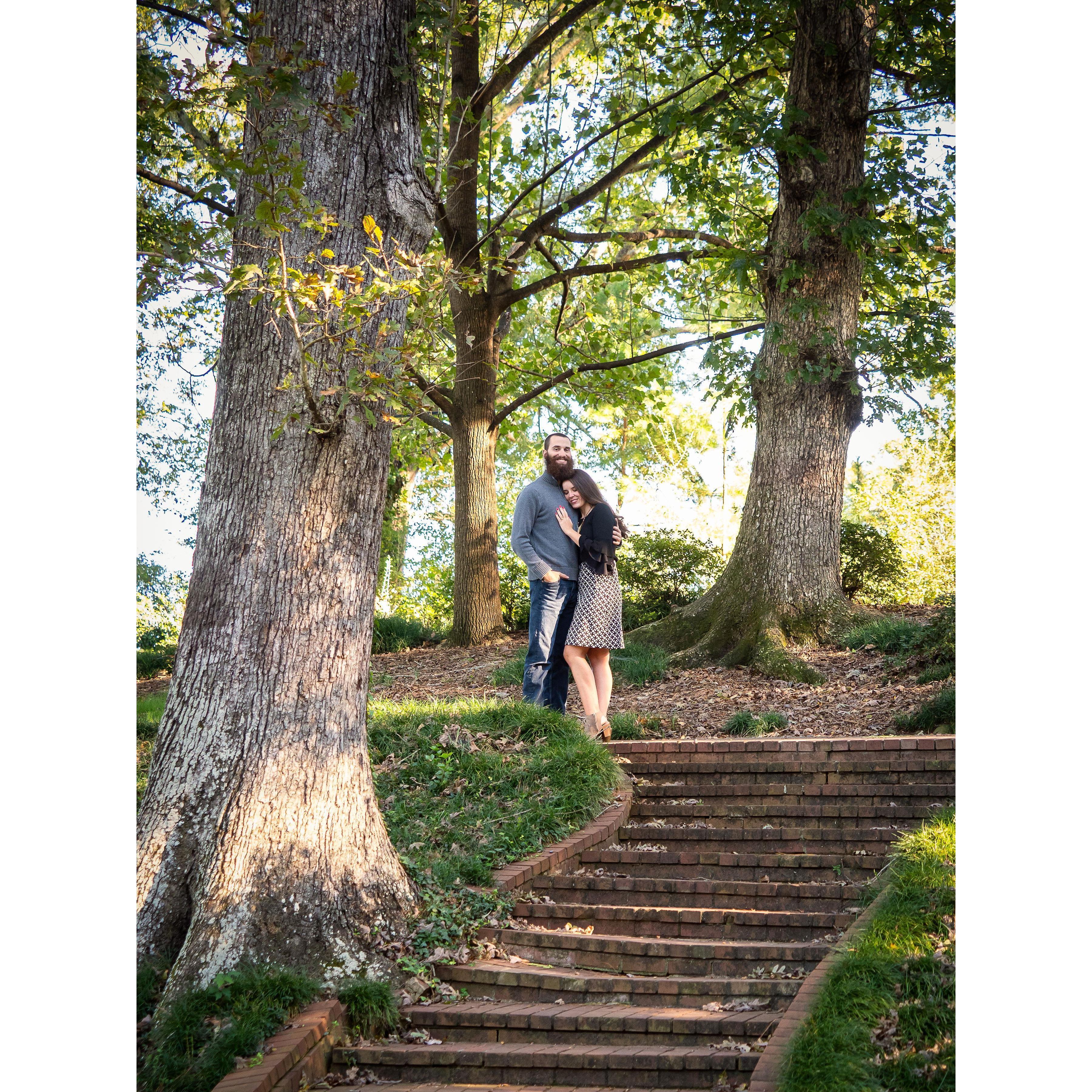 November 2018 - just one of the photos from our Engagement photo session