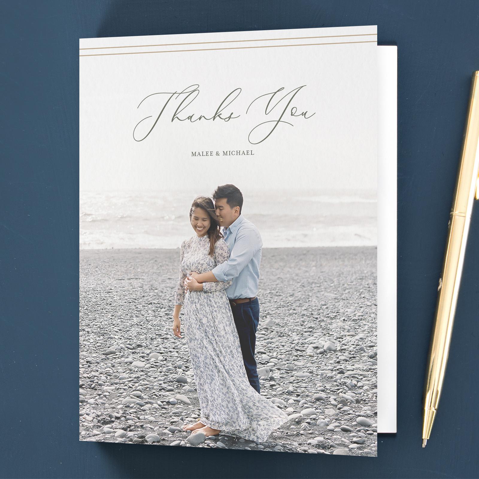 Zola Thank You Cards Evora Photo