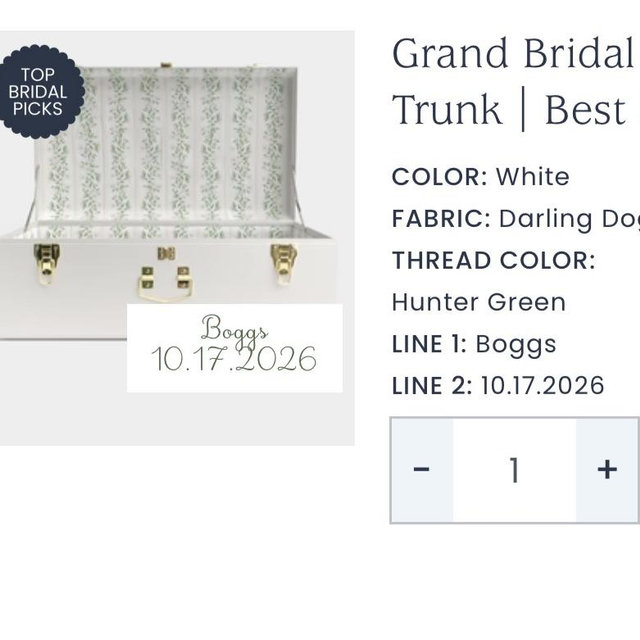 Grand Bridal Trunk | Best Seller