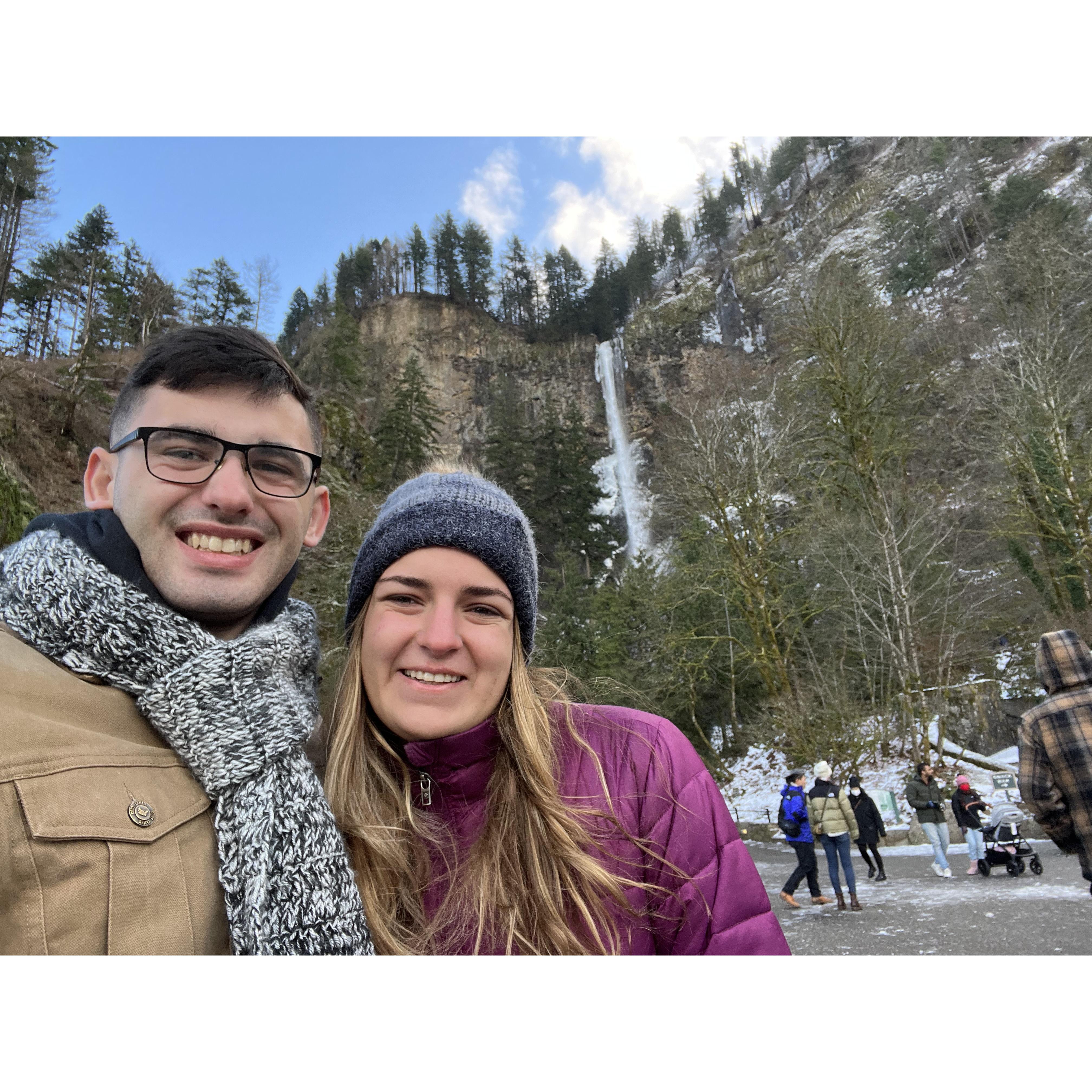 Multnomah Falls, Dec 2021