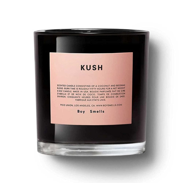 Boy Smells Kush Candle, Black/Pink, One Size