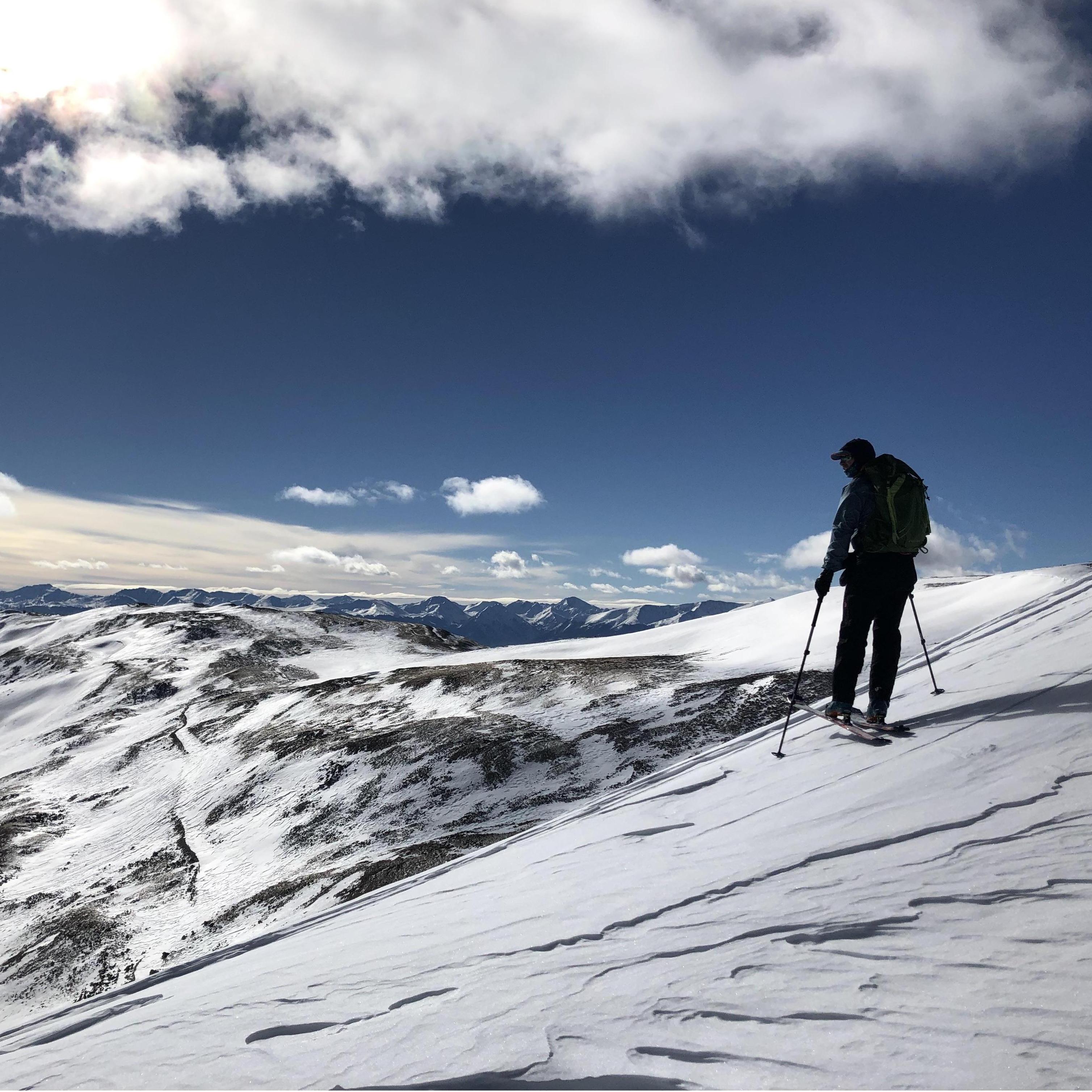 Mike taking a look over the Mosquito and Sawatch Ranges