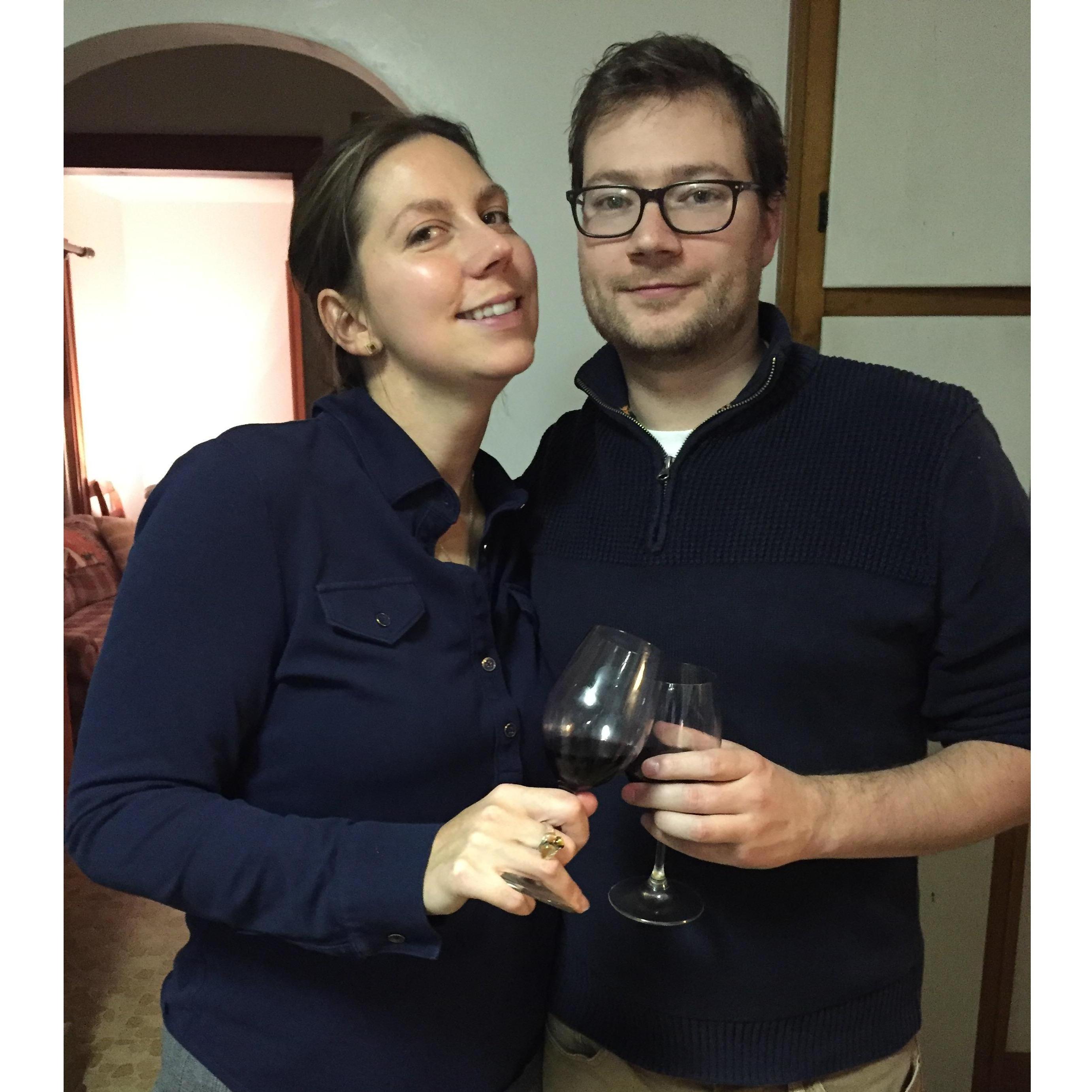 Wine night with some of our international friends.