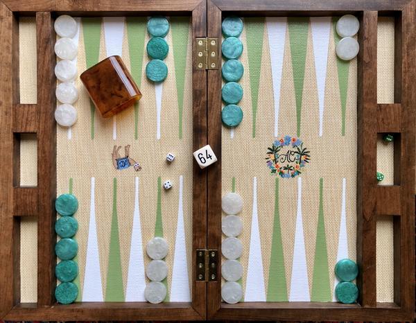 Custom Personalized Backgammon Board