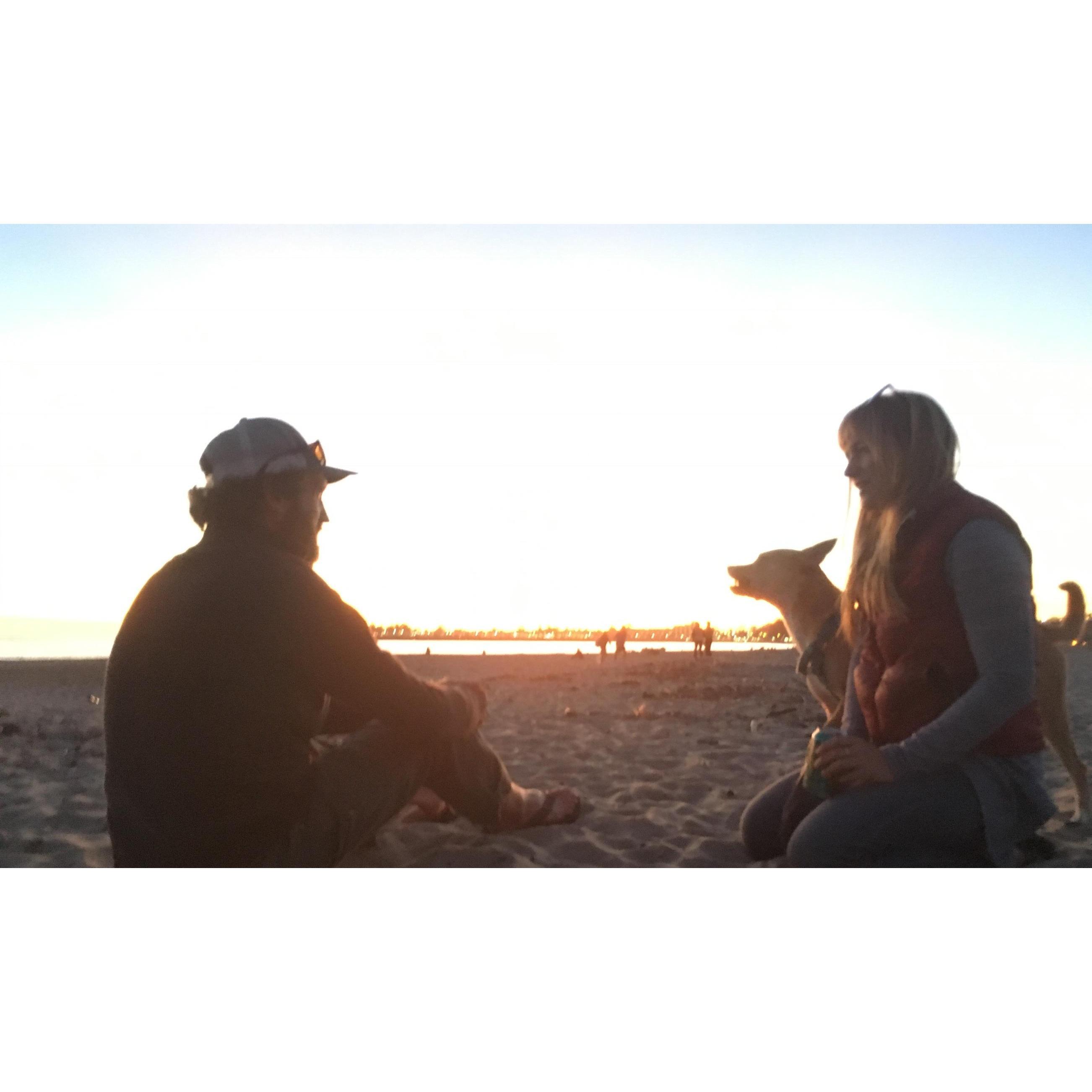 Sunset in Santa Cruz, 2018.