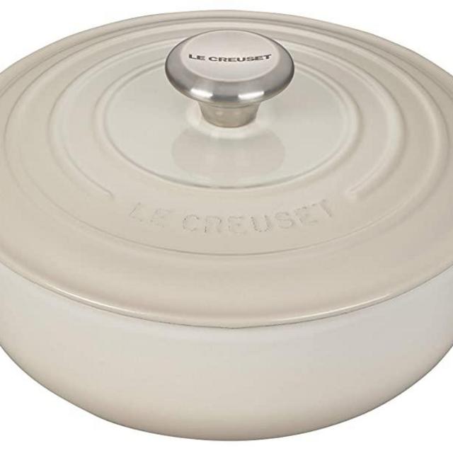 Le Creuset Enameled Cast Iron Signature Sauteuse Oven, 3.5 qt., Meringue