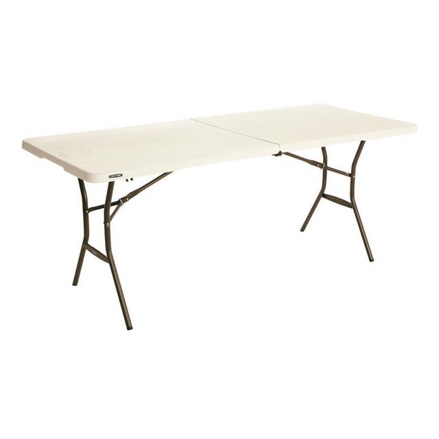 6 ft. Fold-in-Half Table: Almond