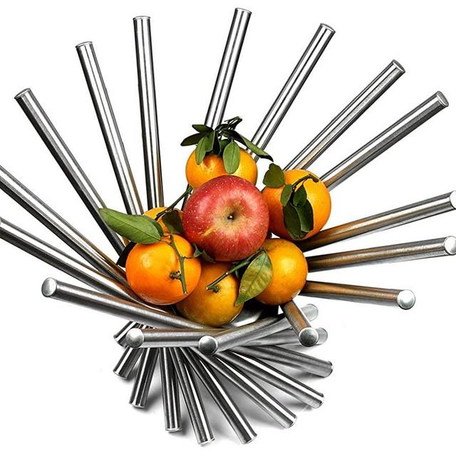 Visol Products Heliot Stainless Steel Modern Fruit Bowl
