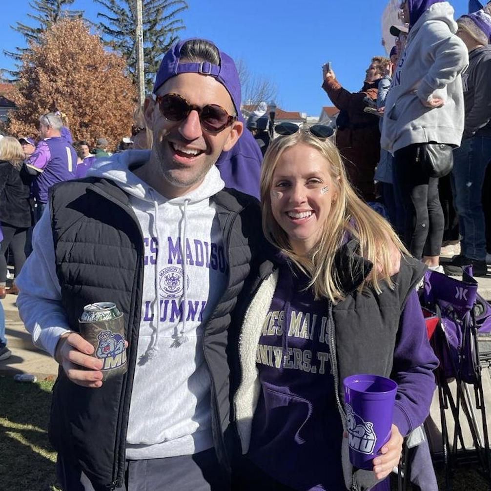 College Game Day at JMU! Go Dukes!