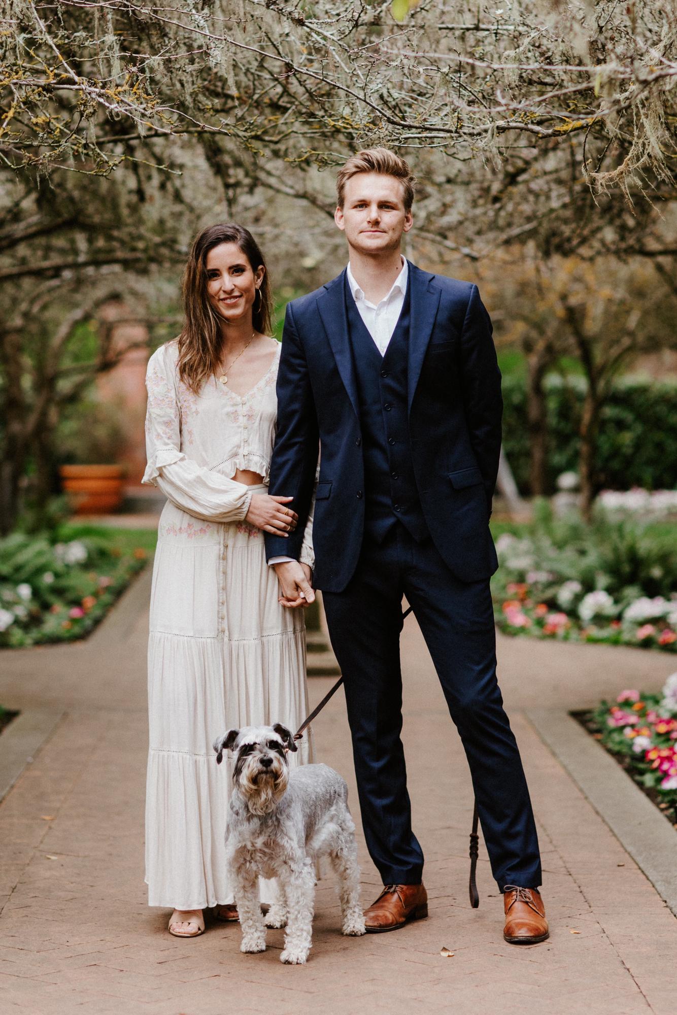 Engagement pictures at Shakespeare Garden (where we got engaged!)