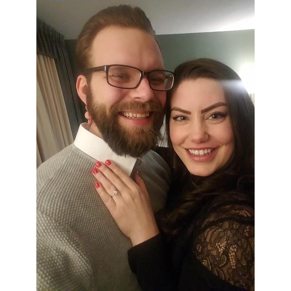 Taken right after we got engaged!! Erik was so nervous, I cried.