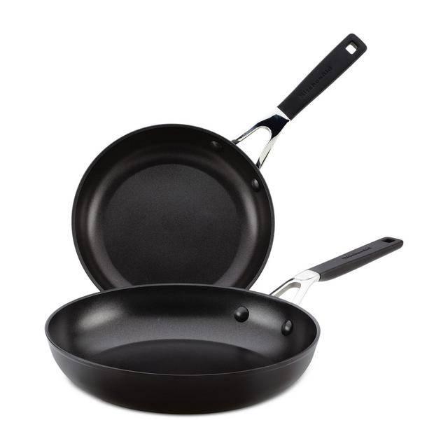 KitchenAid 2-Pc. Hard-Anodized Nonstick Frypan Set